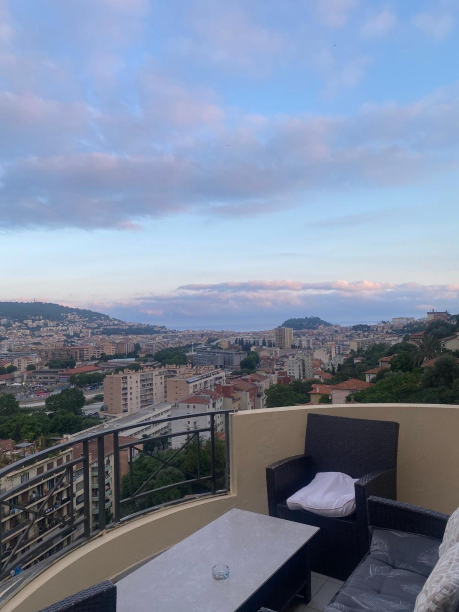 Appartement-Nice 01 Vue Mer - Panoramique Wifi-Parking المظهر الخارجي الصورة