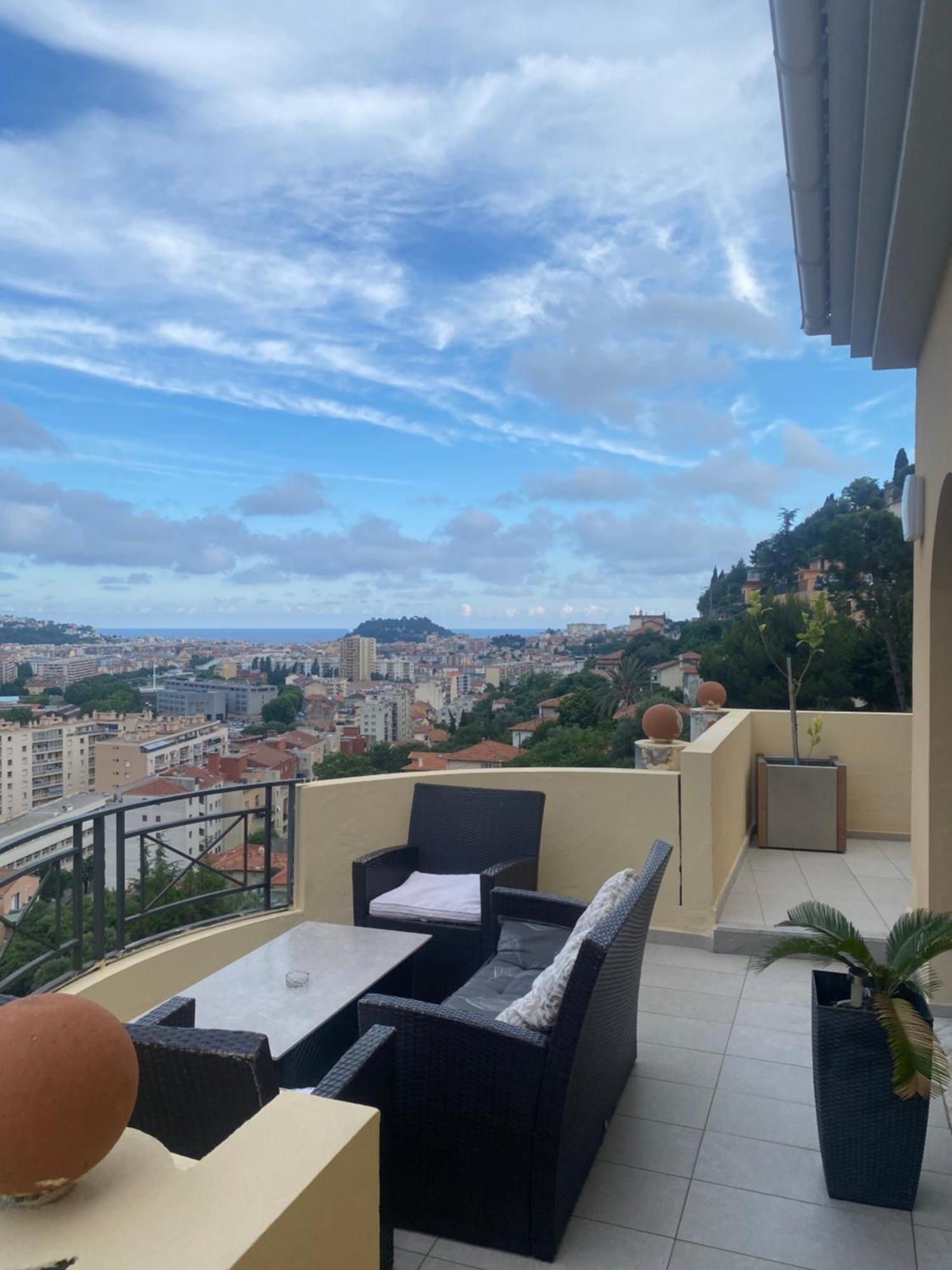 Appartement-Nice 01 Vue Mer - Panoramique Wifi-Parking المظهر الخارجي الصورة