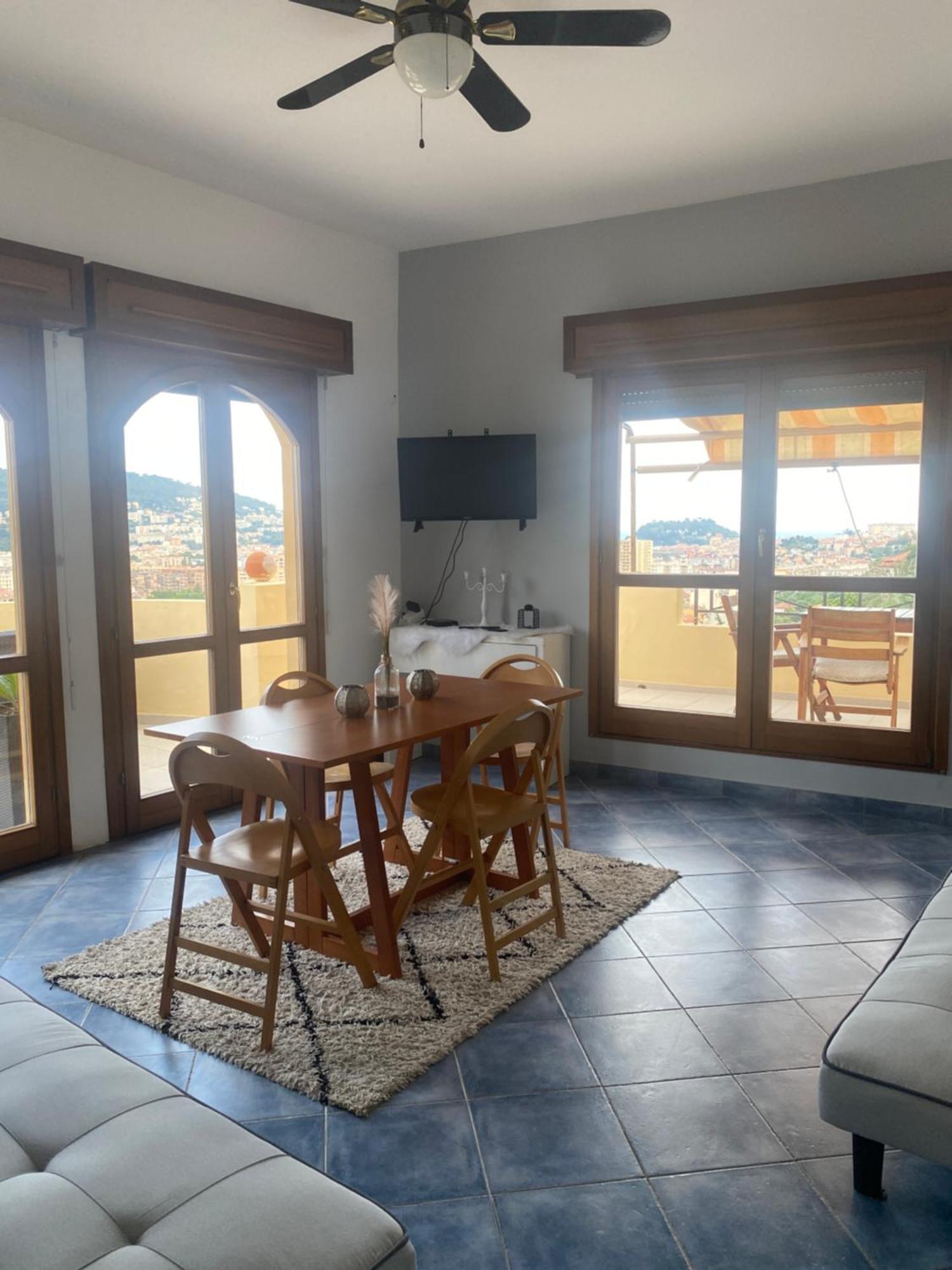 Appartement-Nice 01 Vue Mer - Panoramique Wifi-Parking المظهر الخارجي الصورة