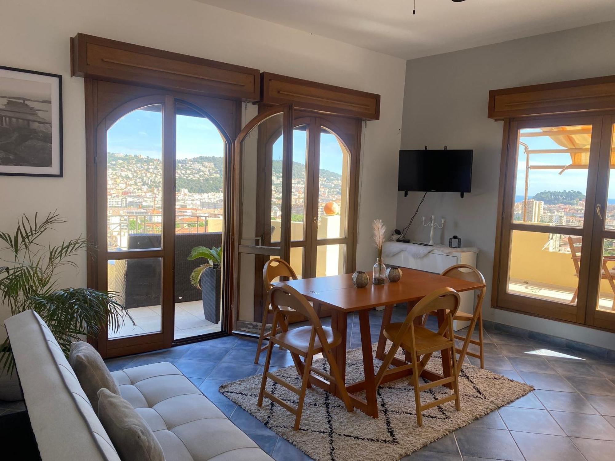 Appartement-Nice 01 Vue Mer - Panoramique Wifi-Parking المظهر الخارجي الصورة